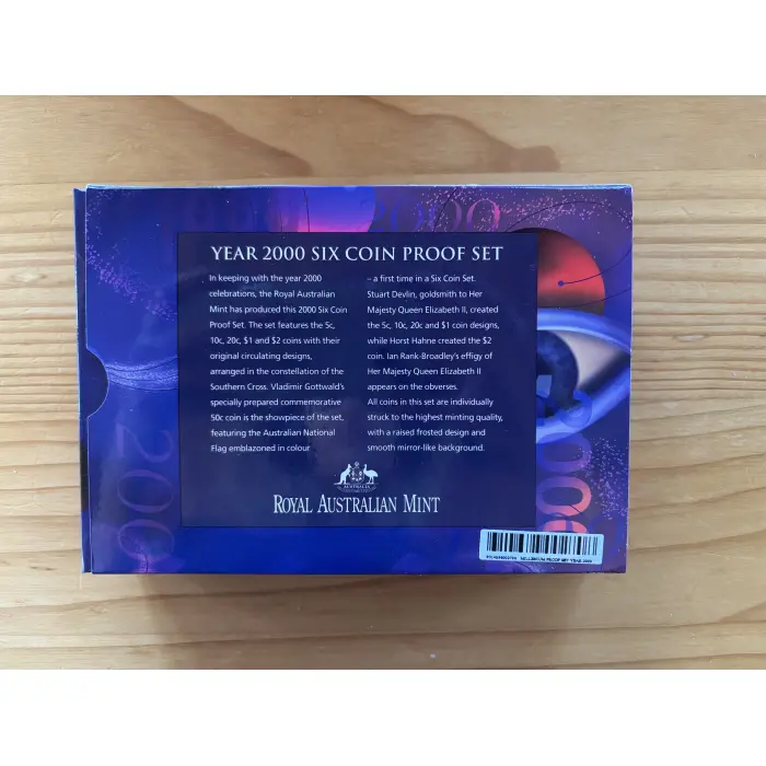2000 Proof Coins - 6 Coin Set - Millennium