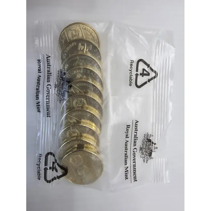 2020 Qantas Centenary $1 Dollar 10 Coin UNC RAM Mint bag