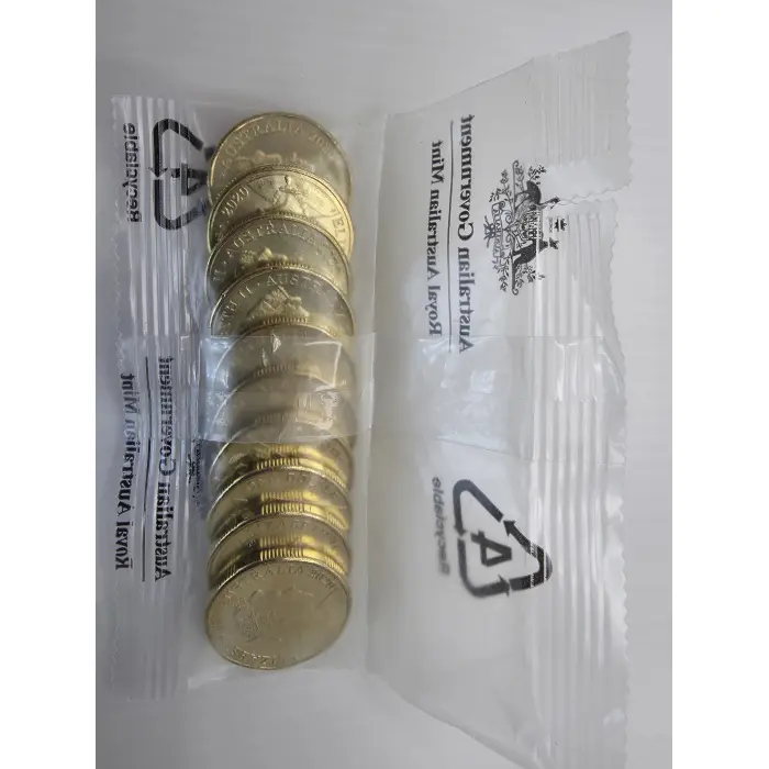 2020 Qantas Centenary $1 Dollar 10 Coin UNC RAM Mint bag