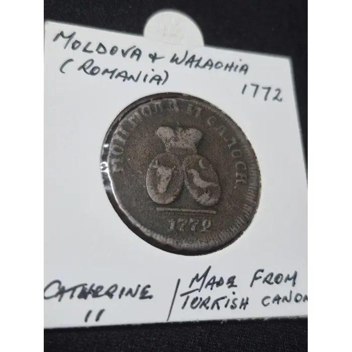 Rare 1772 Moldavia & Wallachia 1 Para / 3 Dengi 