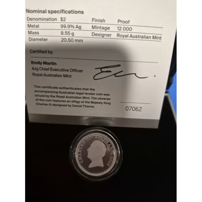 2026 $2 Bluey Silver Proof 