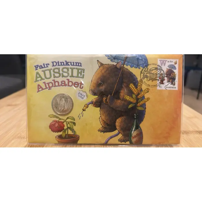 2016 $1 PNC Fair Dinkium Aussie alphabet - Wombat