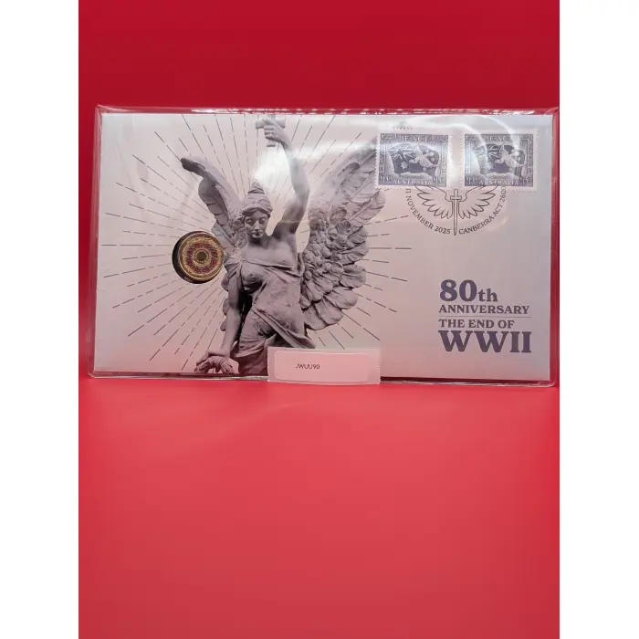 2025 $2 Remembrance 80th Anniversary End of WW2 Poppy Wreath PNC