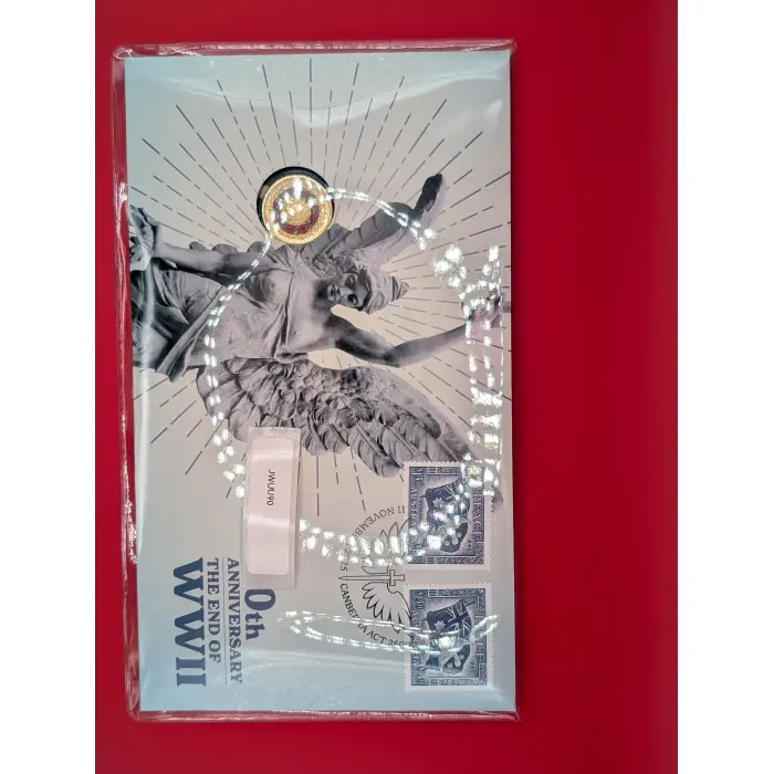 2025 $2 Remembrance 80th Anniversary End of WW2 Poppy Wreath PNC