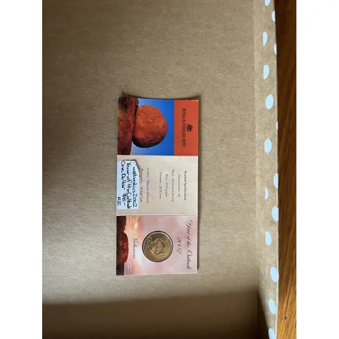 2002 Australia $1 Year of the Outback “M” Mintmark Uncirculated Coin