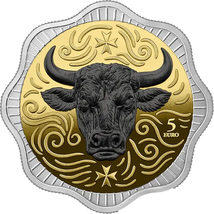 2025 1oz Silver Maltese Ox Coin - Mintage: 1,000