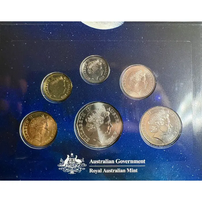 2019 Royal Australian Mint UNC set 50th Anniversary of the Moon Landing
