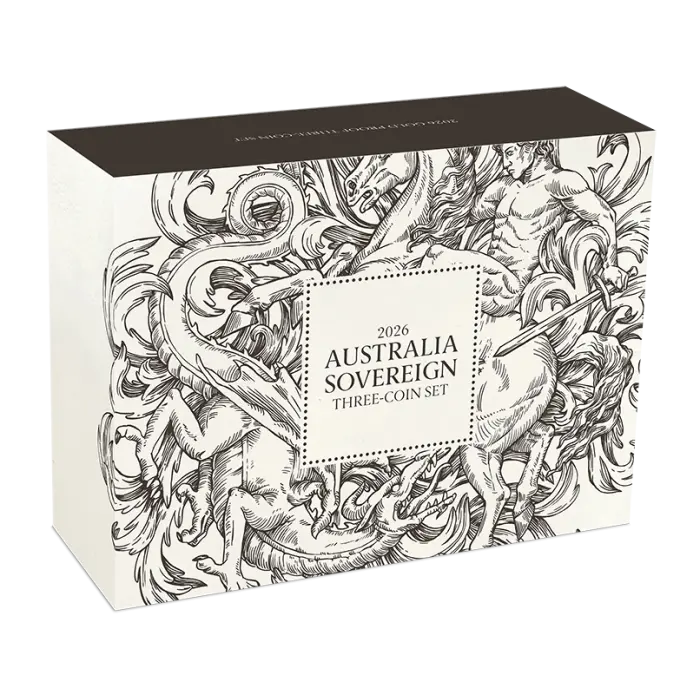 2026 Australian Sovereign Gold Proof Three Coin Set Perth Mint Presentation Case