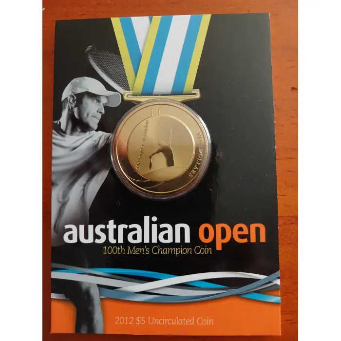 2012 Australian Open $5 coin unc.