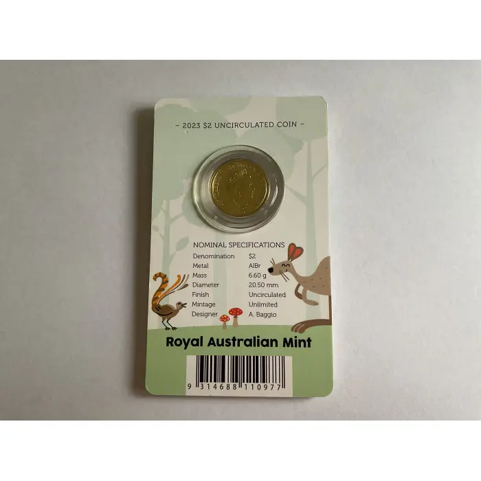 2023 TOOTH FAIRY $2 UNC CARDED COIN