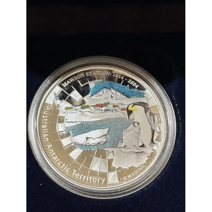 2004 Mawson Station Australian Antarctic 1oz silver proof