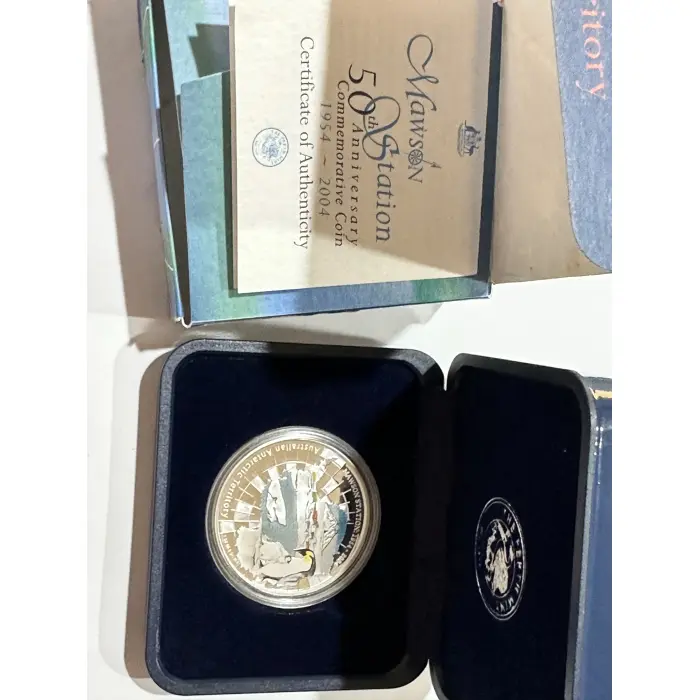 2004 Mawson Station Australian Antarctic 1oz silver proof