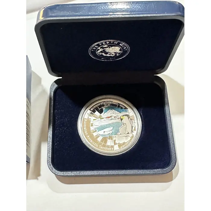 2004 Mawson Station Australian Antarctic 1oz silver proof