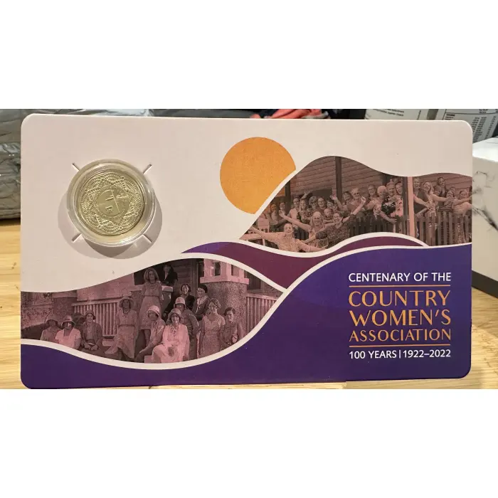 2022 Centenary of the Country Women’s Association CWA $1 Coloured Coin-100 Year