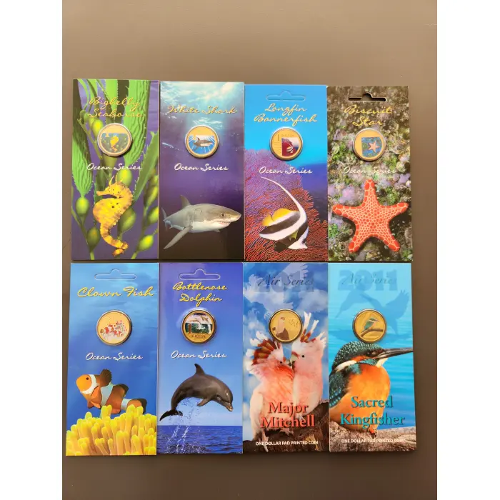 Ocean Series and Air Series $1 Coins