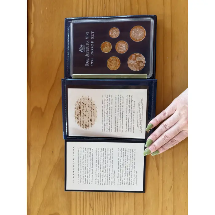 1998 Proof Coins - 6 Coin Set - Flinders and Bass 