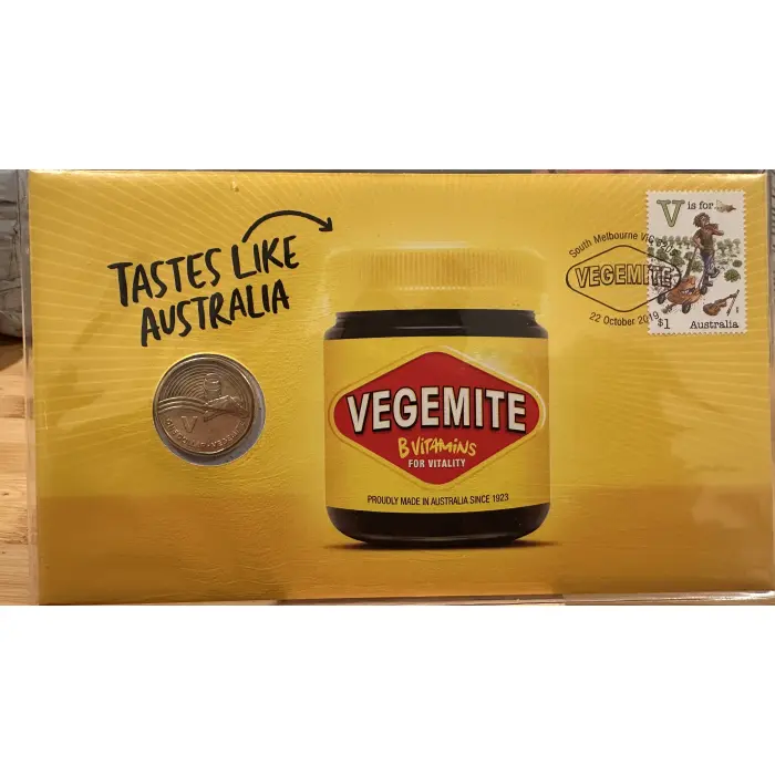 2019 $1 One Dollar Coin PNC - 'V' for Vegemite Uncirculated - RAM Alphabet