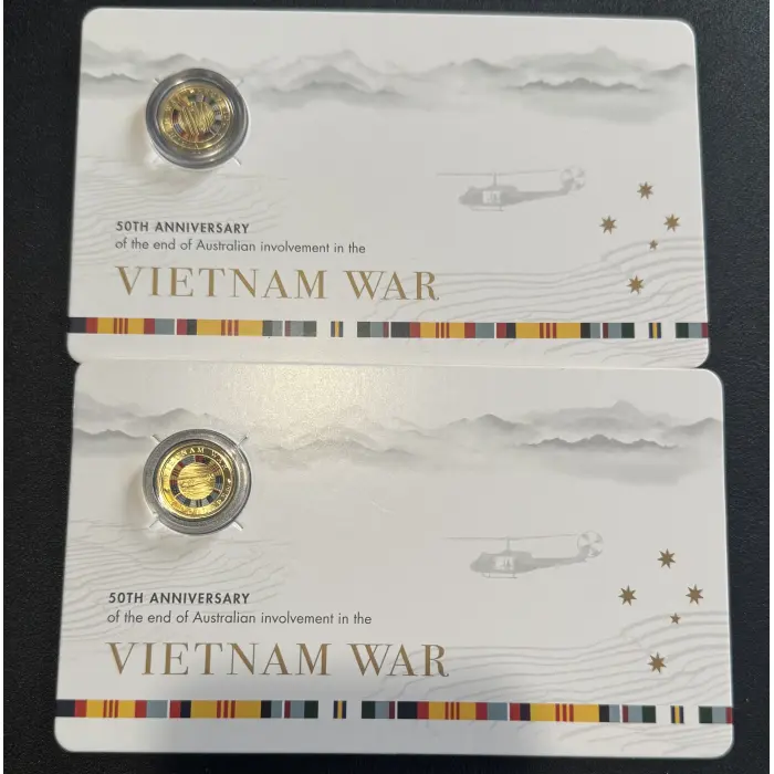 2023 $2 C-Mint 50th Anniversary end of Vietnam War on Card