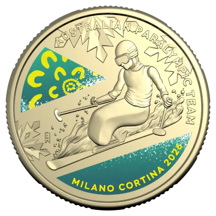 2026 $1 Winter Paralympic Team Carded Coin - Mintage: 25,000