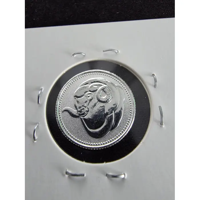 1/10th ounce fine silver rams head