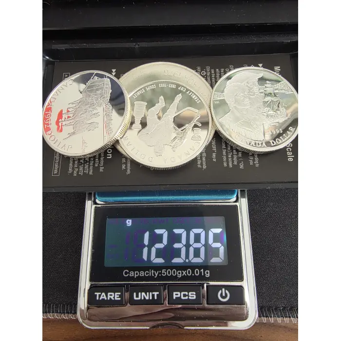 Canadian stirling 925 silver coin bundle 3.68 Troy Ounces of pure silver!