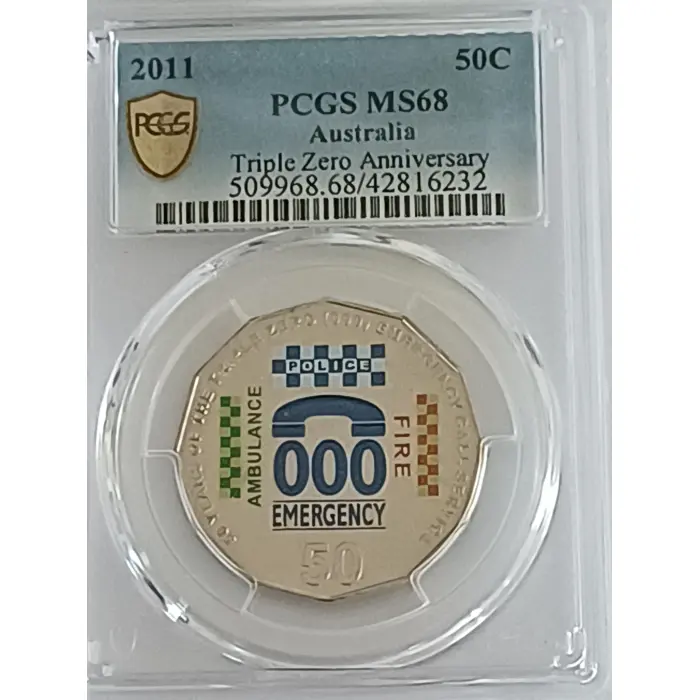 2011   coloured 000  PCGS MS68