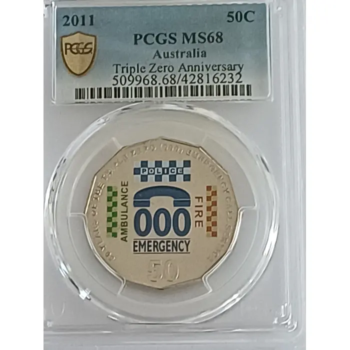 2011   coloured 000  PCGS MS68