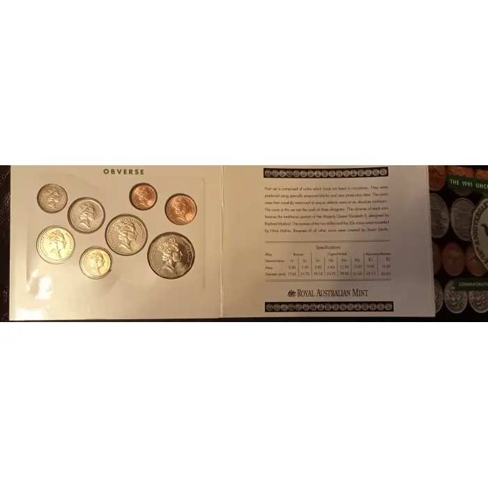1991 UNC Coin Set