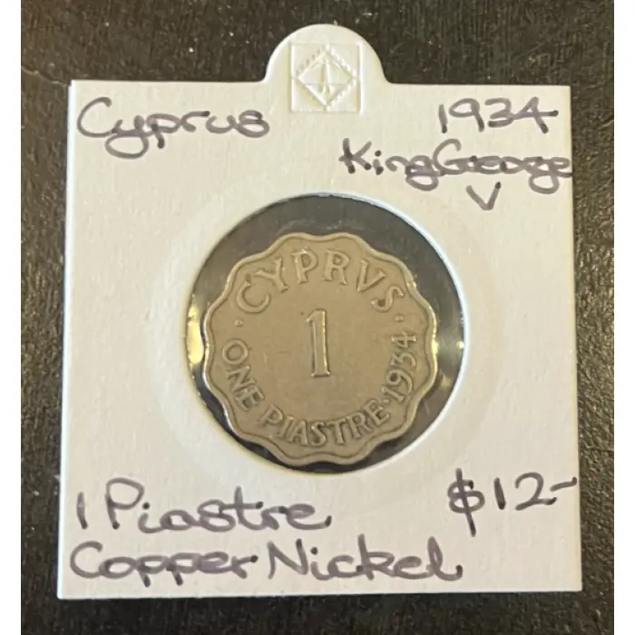 Cyprus 1944 One Piastre – George VI  