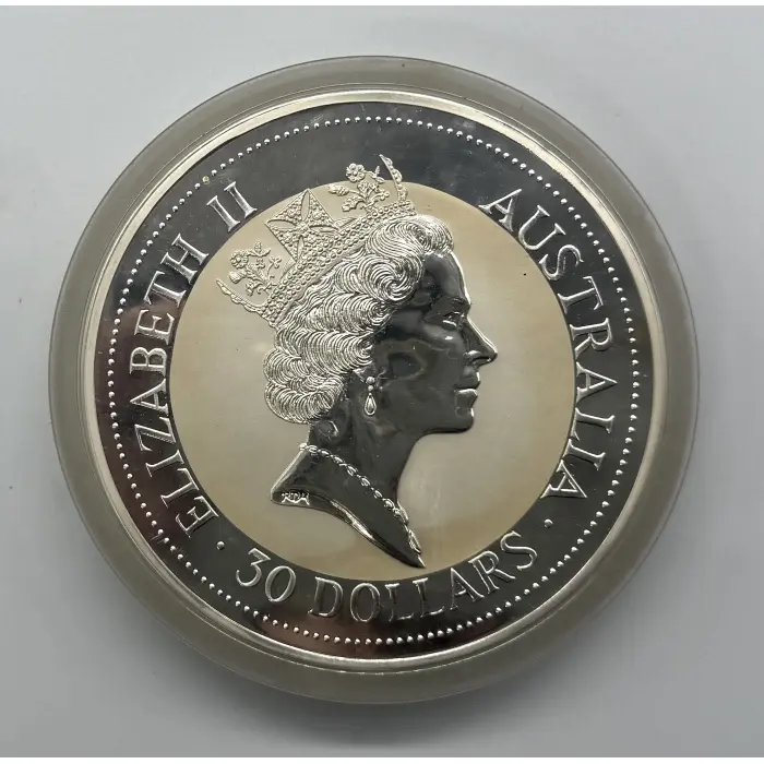 1993 Perth Mint Australian Kookaburra 1 kilo 99.9% silver coin