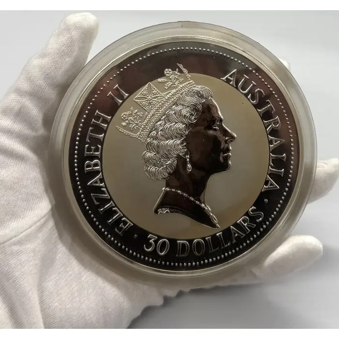 1993 Perth Mint Australian Kookaburra 1 kilo 99.9% silver coin