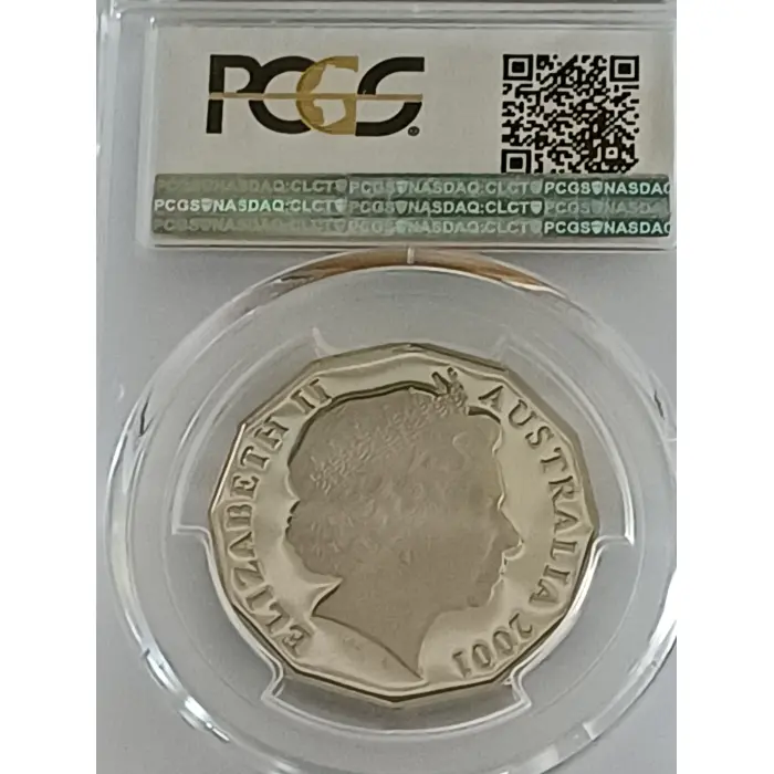 2001  coloured  proof Fed 50c PCGS PR69