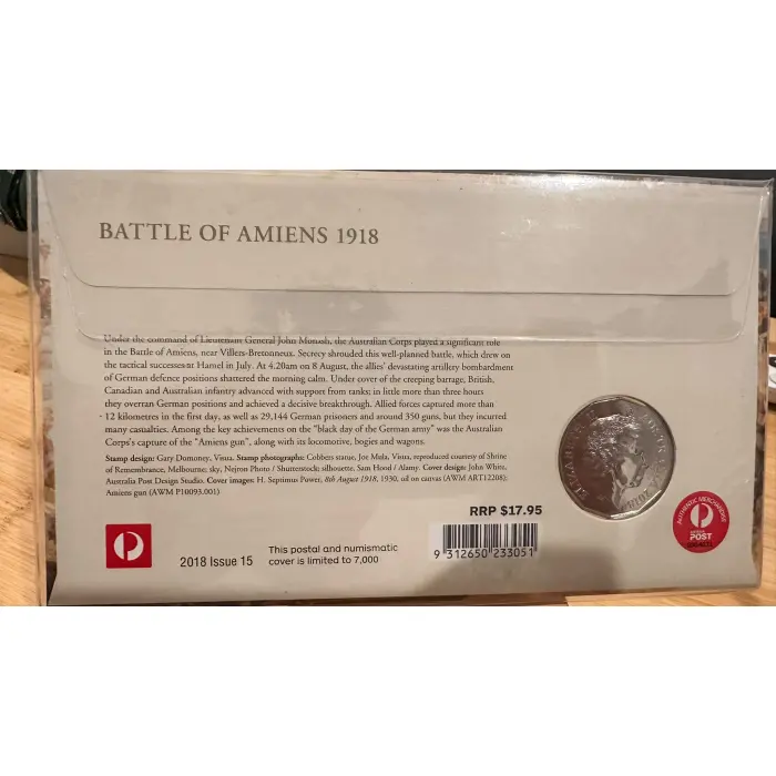 2018 $1 Battle of Amiens PNC