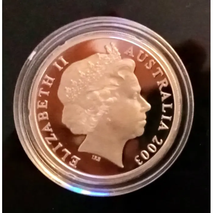 2003 20c Proof Coin Australian Volunteers 