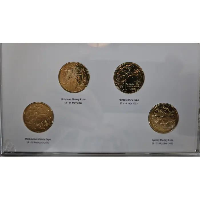 2023 ANDA MONEY EXPO $1 UNCIRCULATED 4 COIN MINT & PRIVY MARK SET 