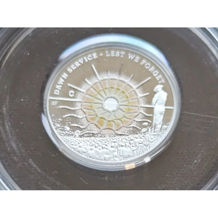2026 $2 'C' Mintmark Dawn Service Coloured Silver Proof