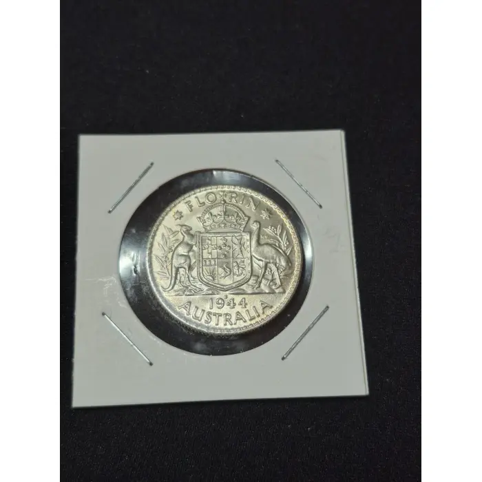 1944-S Australian Silver Florin - WWII San Francisco Mint AUNC