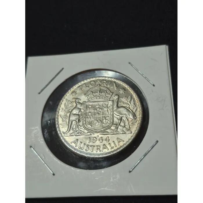 1944-S Australian Silver Florin - WWII San Francisco Mint AUNC