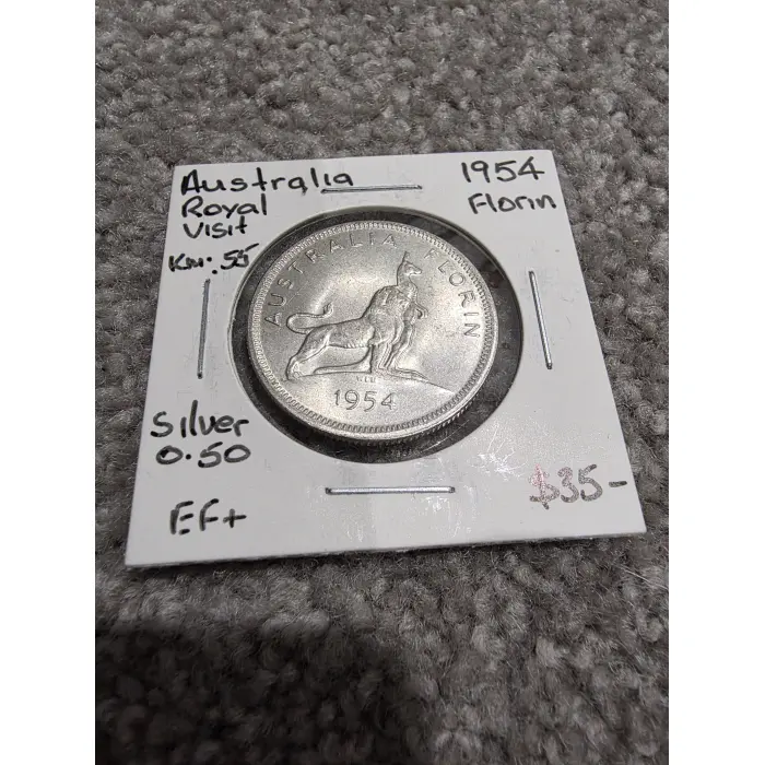 1954 florin ef+ 50% silver