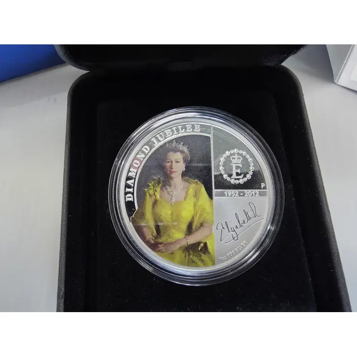 2012 Queen Elizabeth II Diamond Jubilee 1oz Silver Proof Coin