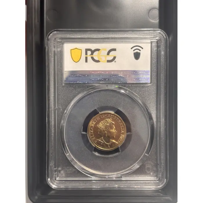 2022-C Mint Honey Bee $2 Coloured Coin PCGS MS67 Slabbed