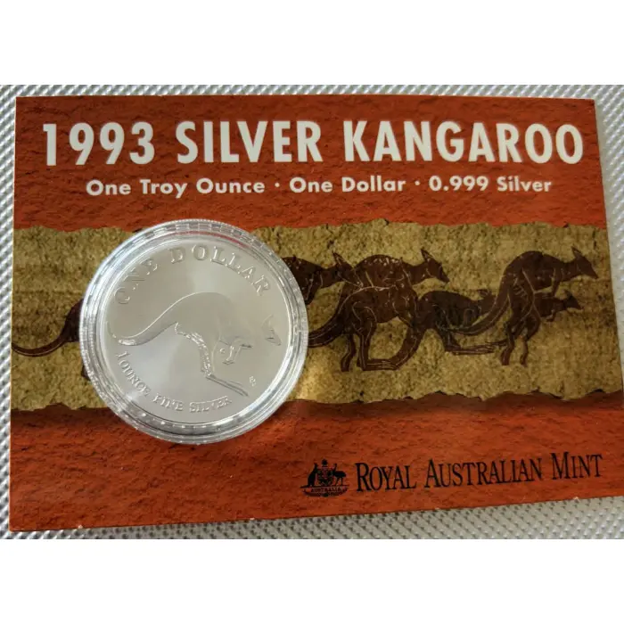 1993 Silver Kangaroo 0.999 1 ounce silver