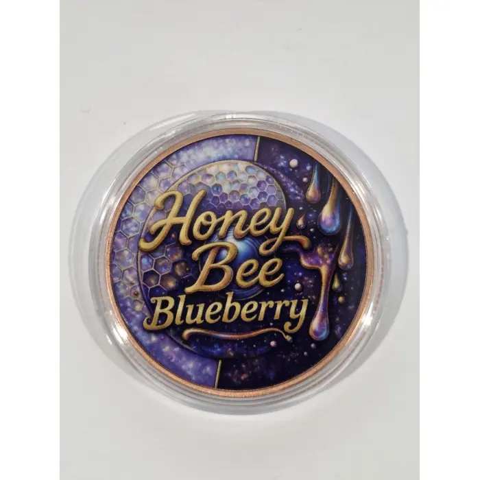 1oz colourised copper "blueberry honeybee"