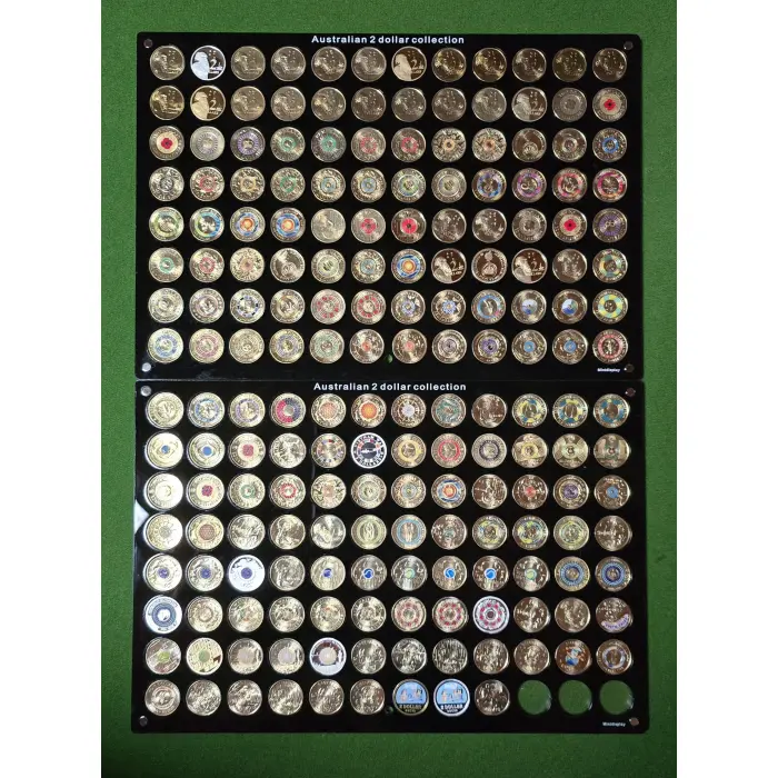 Complete $2 Coloured UNC Coin Collection