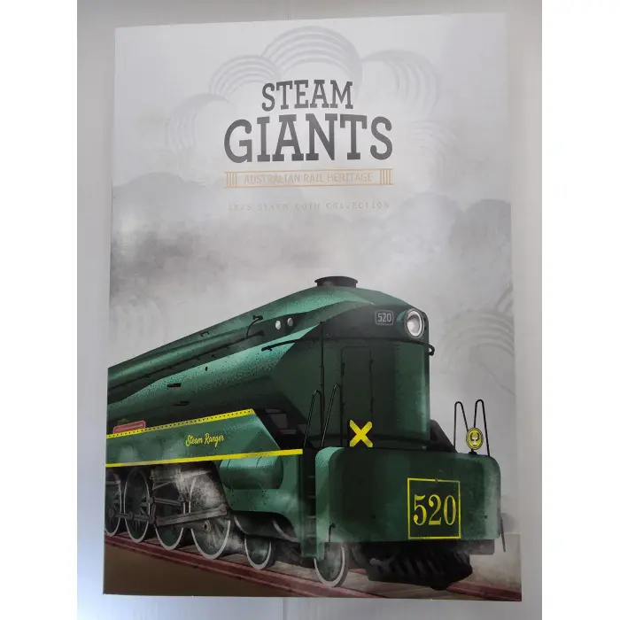 2025 50c Steam Giants Coloured Seven Coin Collection