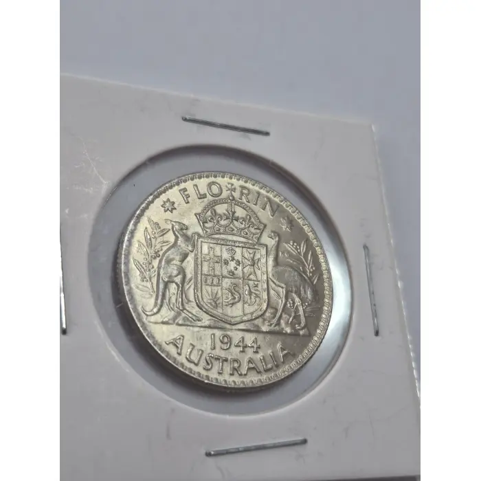 1944 Australian Silver Florin – King George VI  AUNC