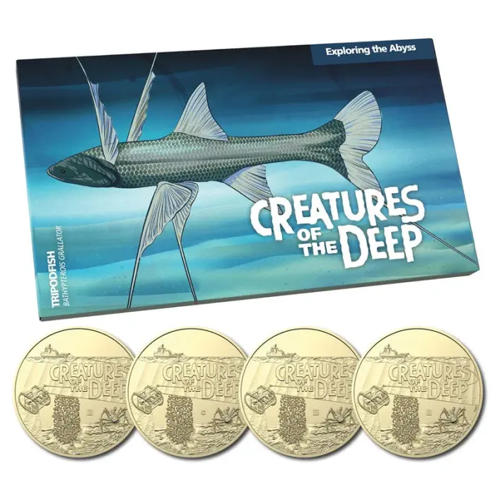 2023 Creatures Of The Deep Privvy Mark $1 4x Coin Set - Mintage: 24,676