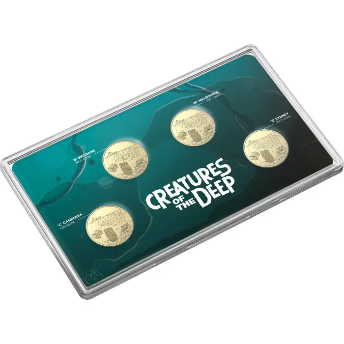 2023 Creatures Of The Deep Privvy Mark $1 4x Coin Set - Mintage: 24,676