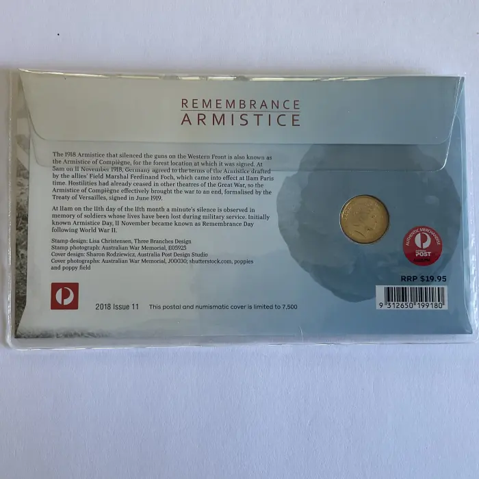 2018 PNC $2 Remembrance Armistice Centenary "C" Mint Mark 