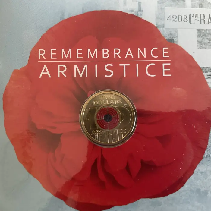 2018 PNC $2 Remembrance Armistice Centenary "C" Mint Mark 